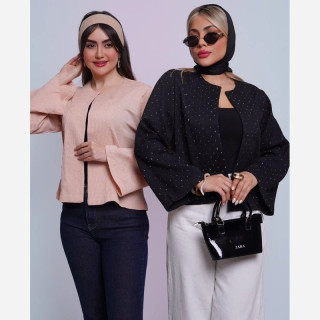 کت السا یقه گرد نگینی